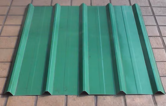 Dachmaterial aus beschichtetem Zink-Aluminium-Dachziegel, vorlackiertes, verzinktes Welldachblech