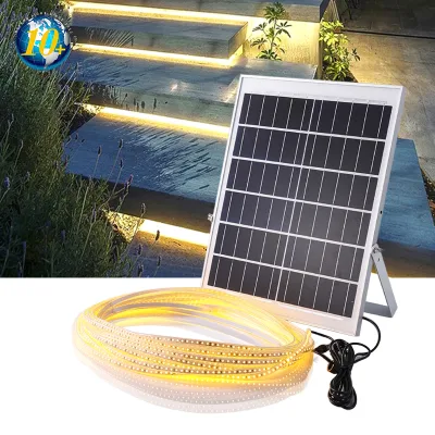 Aluminiumprofil Silikonabdeckung 12V Smart Solar 2835 LED-Streifenlicht im Freien wasserdicht für LED-Neon-Flex-flexibles Streifenlichtband